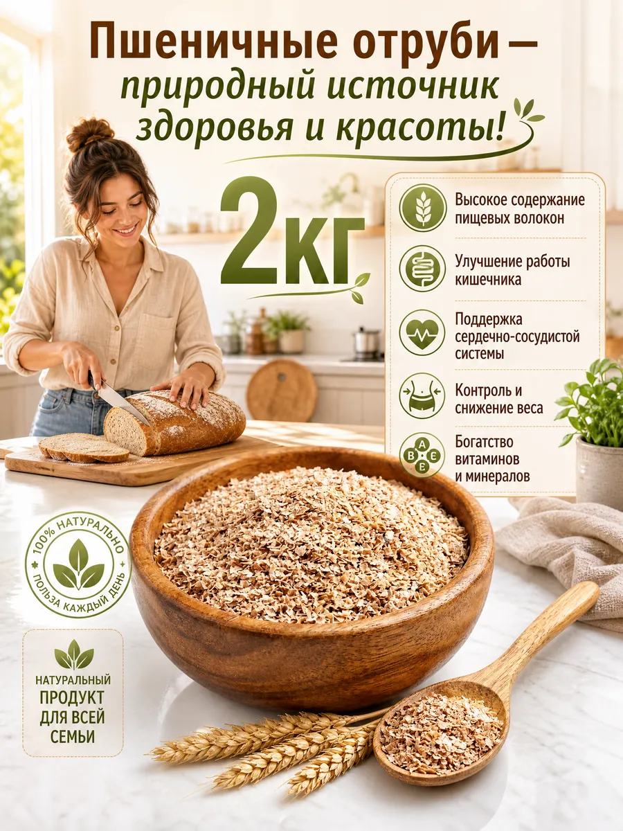 Отруби пшеничные 2кг