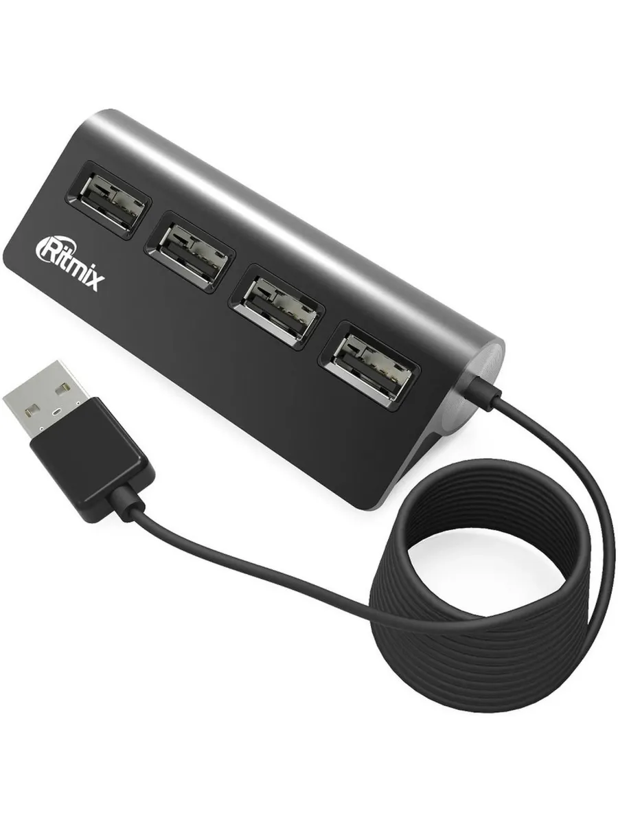 Удобный USB-хаб с 4 портами для расширения