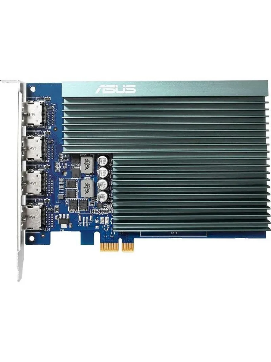 Asus Видеокарта GT730-4H-SL-2GD5, 2GB, GDDR5, 64 bit, 4xHDMI
