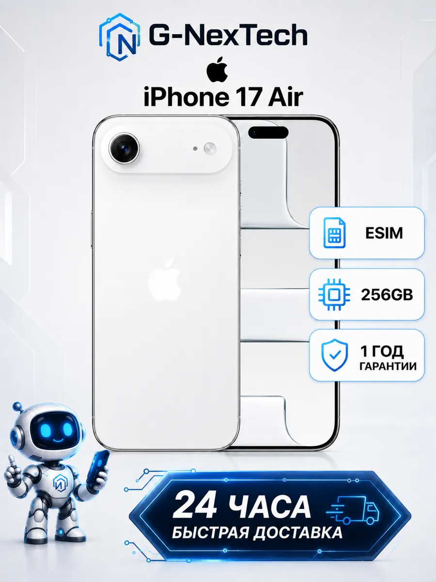 Apple iPhone 17 Air 256GB White eSIM, без эксплуатации