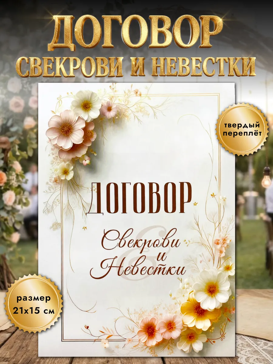 Диплом открытка свадебный Договор Свекрови и Невестки