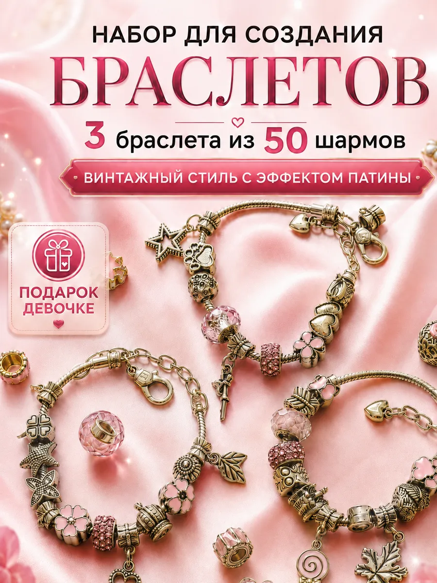 Набор для создания украшений с шармами