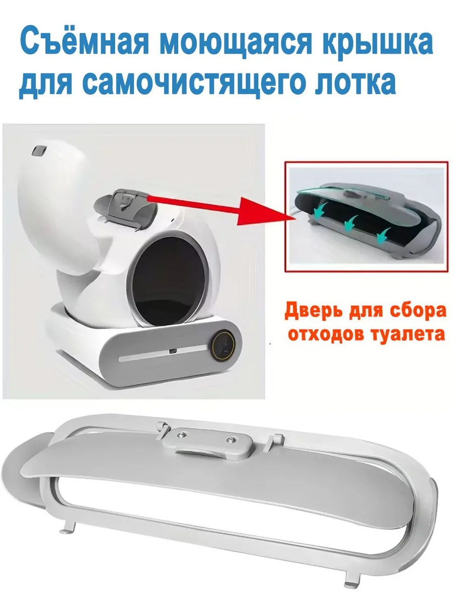 Съёмная моющаяся крышка для самочистящего лотка