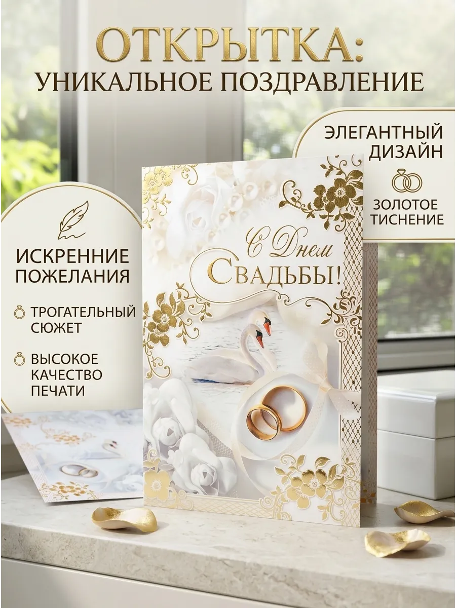 Открытка,подарочная на свадьбу