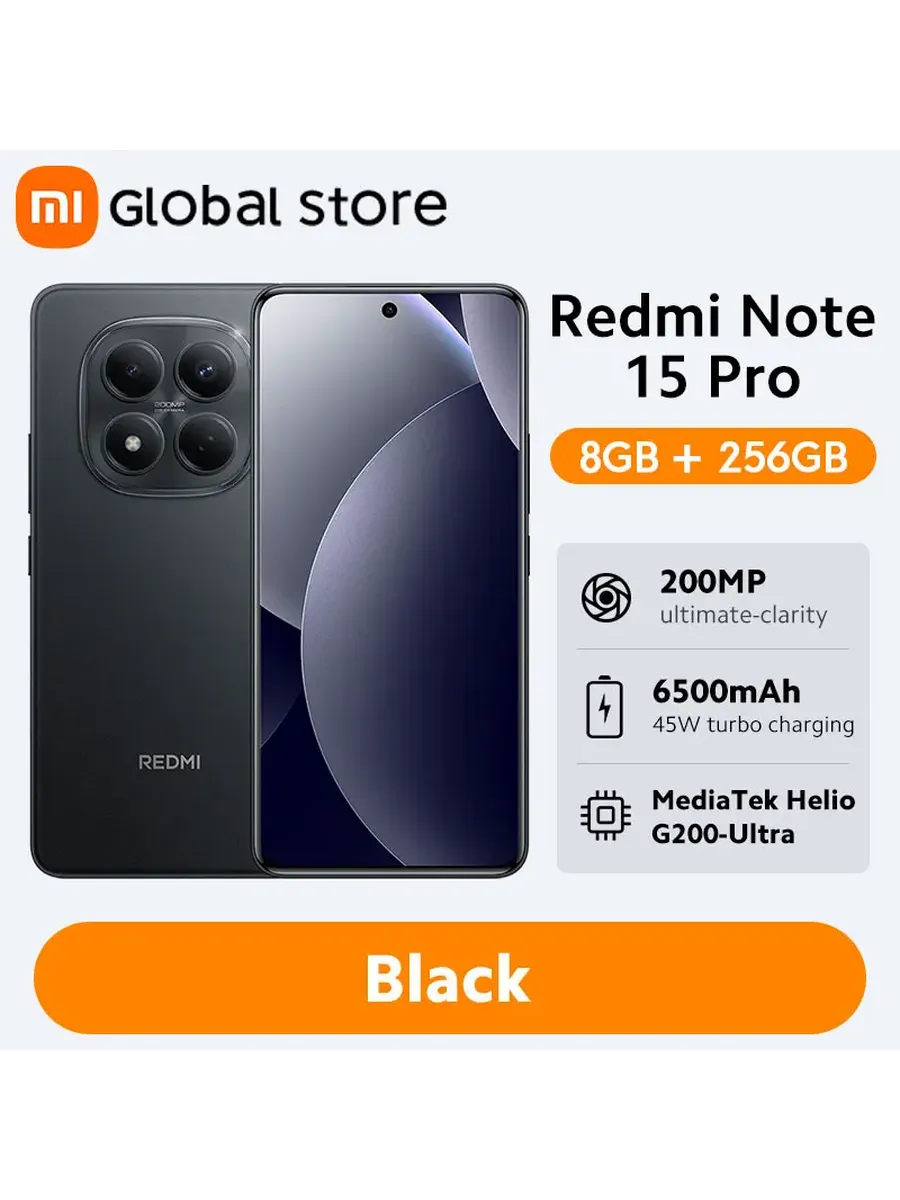 Смартфон Redmi Note 15 Pro 4G, 8 256ГБ, global Xiaomi 1150669715 купить за 18 427 ₽ в интернет‑магазине Wildberries