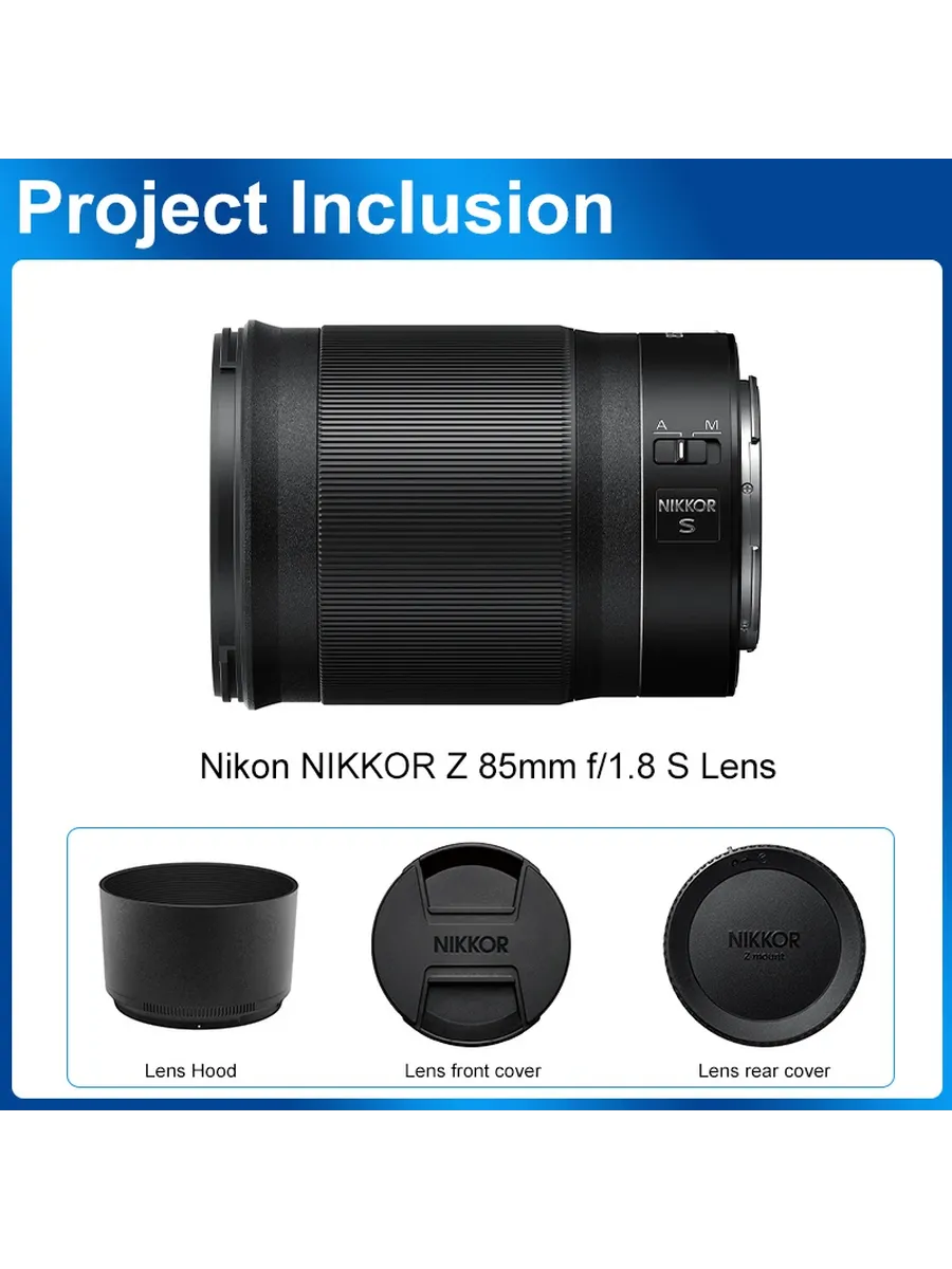 nikon NIKKOR Z 85mm f 1.8 S Объектив