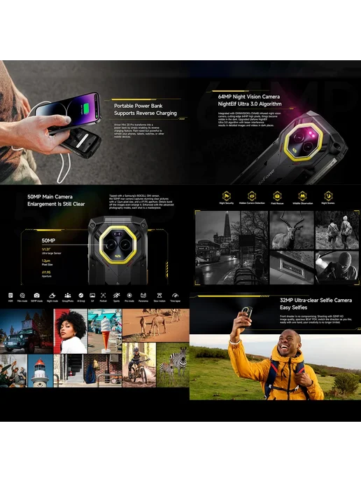 Смартфон Ulefone Armor Mini 20 Pro 8/256 ГБ, цвет не указан, фото 2
