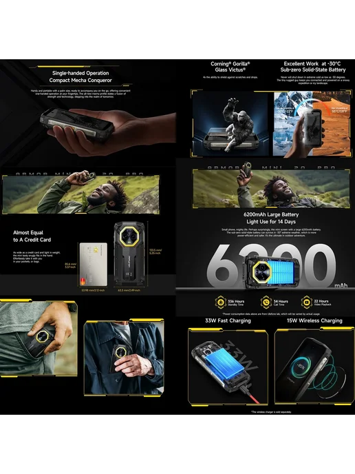 Смартфон Ulefone Armor Mini 20 Pro 8/256 ГБ, цвет не указан, фото 5