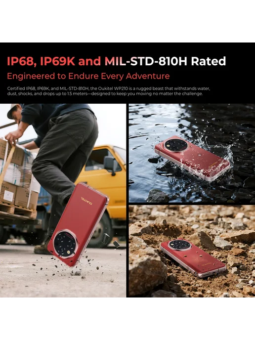 Смартфон OUKITEL Wp210 12/512 ГБ, оранжевый, фото 7