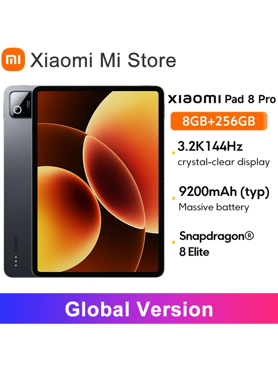 Xiaomi Планшет Pad 8 Pro, 11", 8 256ГБ, Wi-Fi, Android