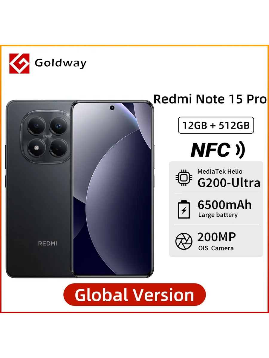 Смартфон Xiaomi Redmi Note 15 Pro, 12/512ГБ, global