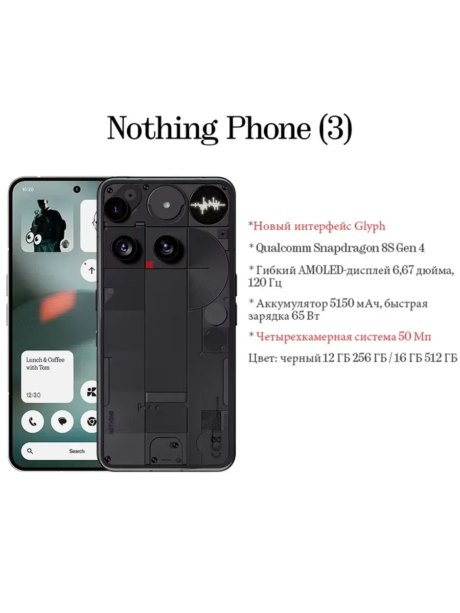 Nothing Смартфон Phone (3), 12 256ГБ, global