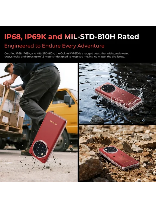 Смартфон OUKITEL Wp210 12/512 ГБ, черный, фото 7