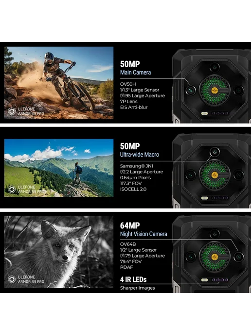 Смартфон Ulefone Armor 33 Pro 6/512 ГБ, черный, фото 6