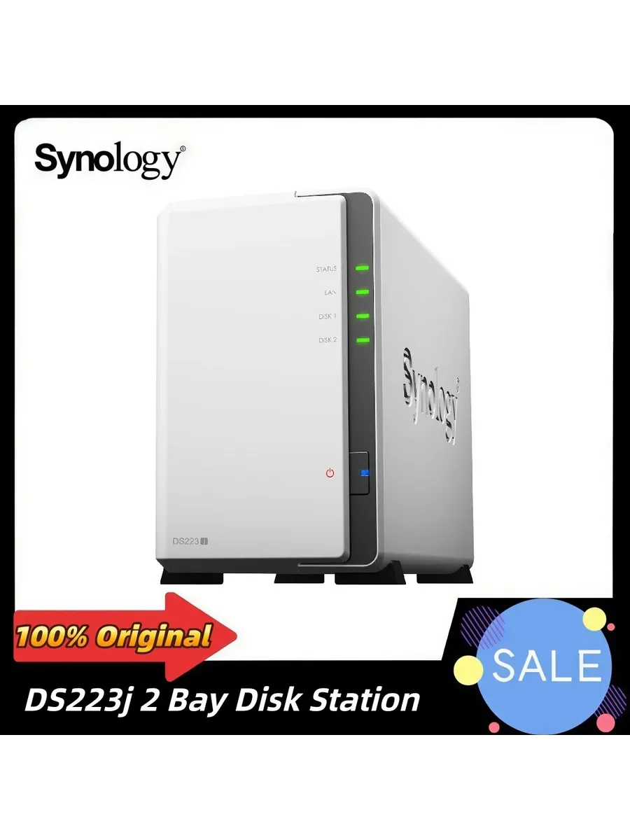 Synology DS223j сетевое хранилище