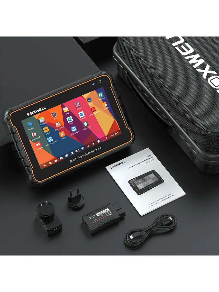 Диагностический сканер FOXWELL GT60 BT для всех систем, двун