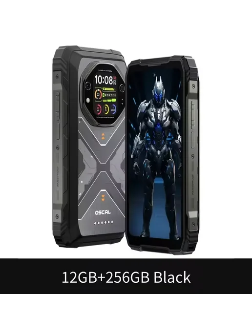Смартфон Blackview Oscal Tank 1 12/256 ГБ, черный