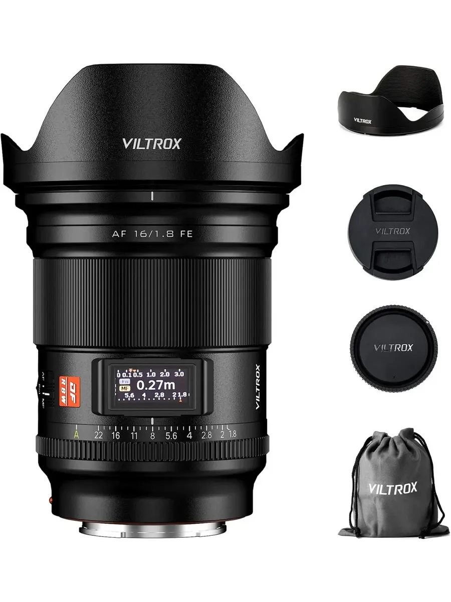 SHIYAN VILTROX 16mm F1.8 AF Объектив для Sony E Nikon Z L-Mount Кр