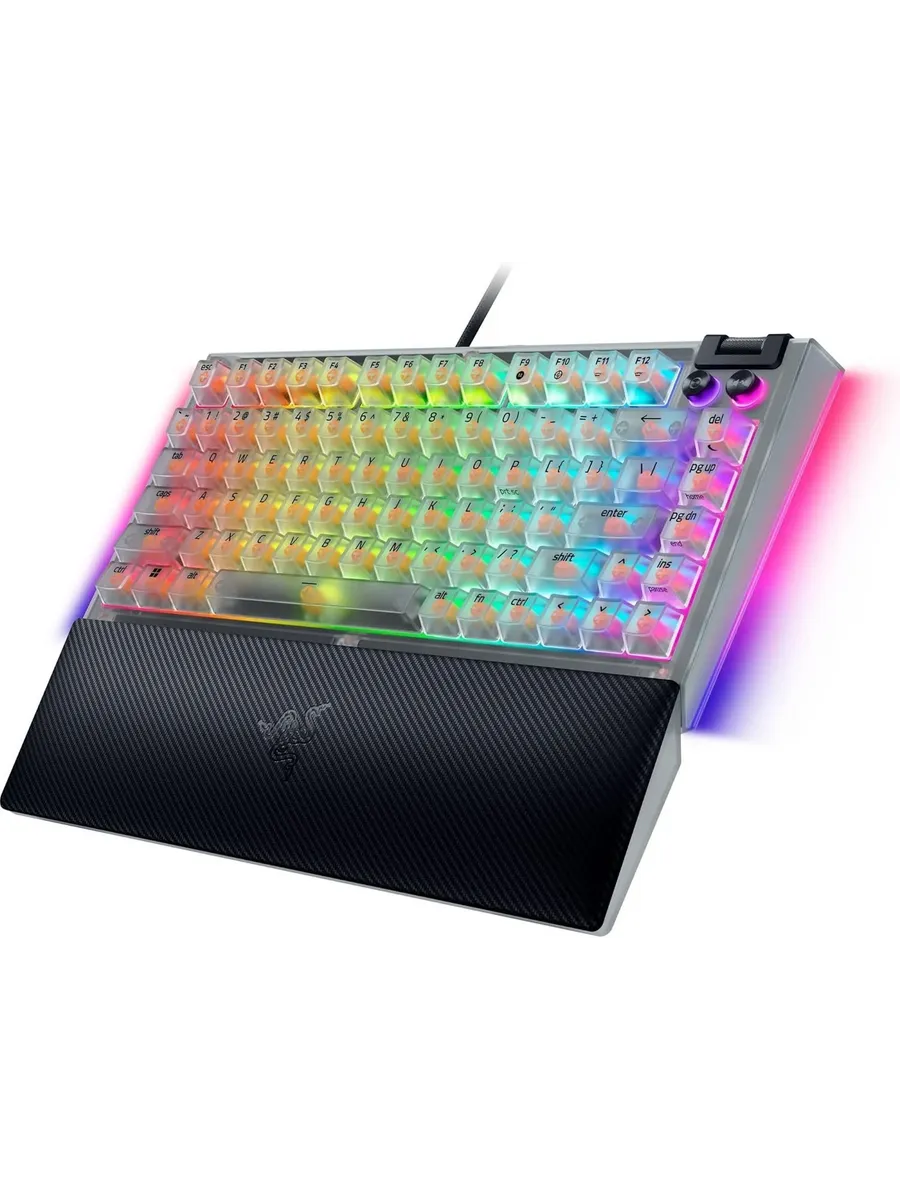 Razer BlackWidow V4 75% механическая клавиатура оранжевые пе