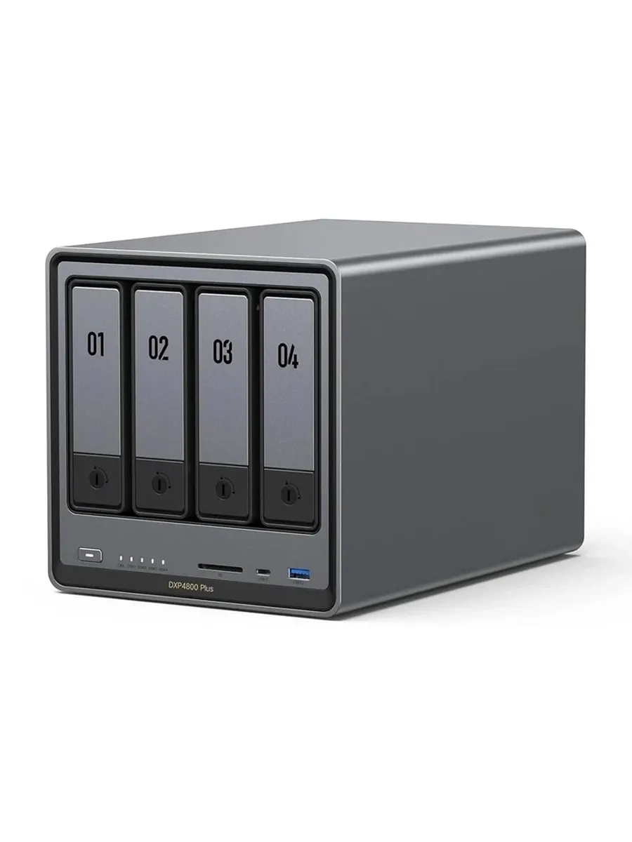 Сетевое хранилище DXP4800 Plus 4 отсека черный