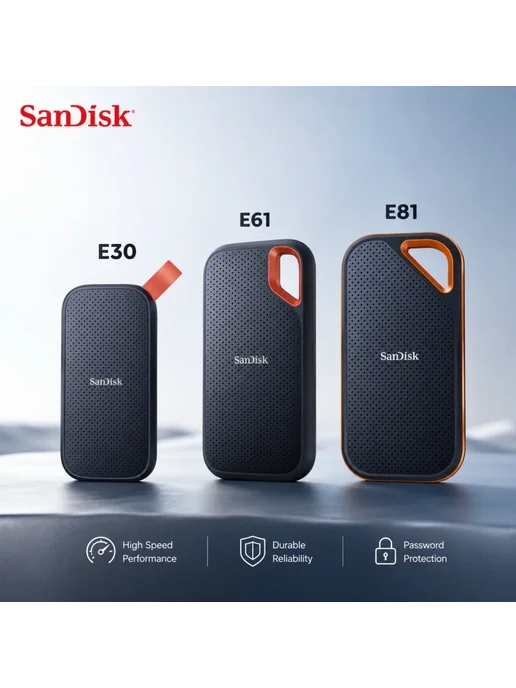 SANDISK Портативный SSD E30 2TB, 2 ТБ, фото 2