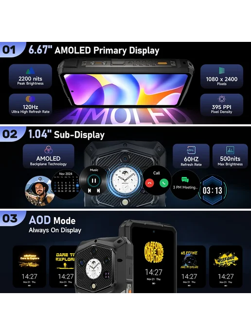 Смартфон Ulefone Armor 29 Pro 3/512 ГБ, цвет не указан, фото 4