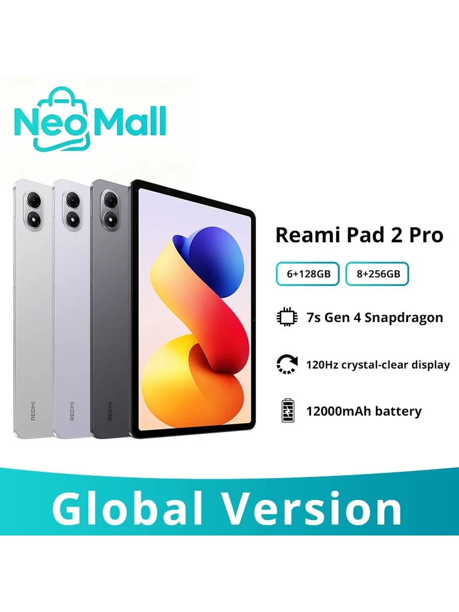 Планшет Redmi Pad 2 Pro, 12.1", 6 128ГБ, Wi-Fi, Andro Xiaomi 1145544950 купить в интернет‑магазине Wildberries