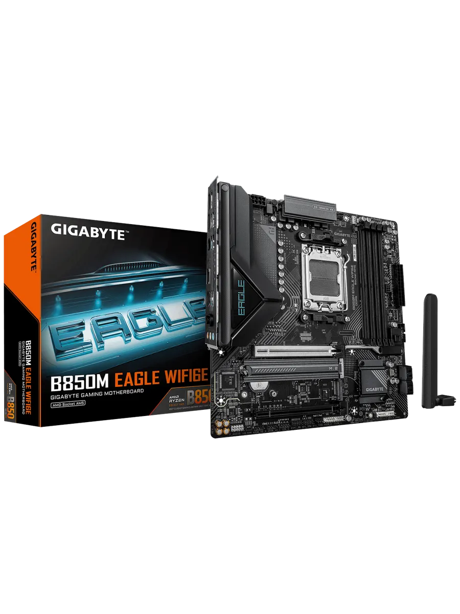 Материнская плата B850M EAGLE WIFI6E AM5 AMD B850 mATX RTL