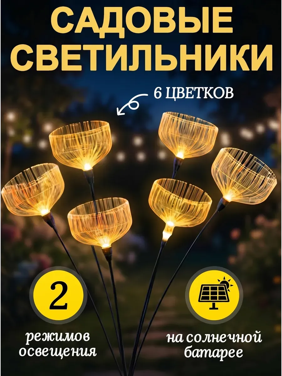 Светильники садовые на солнечных батареях