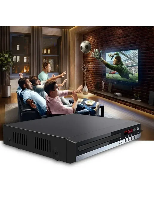 Видеопроигрыватель DVD HD GLZ33 Черный, черный, фото 4