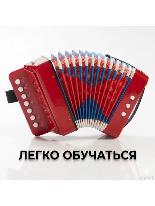 Детский аккордеон для начинающих обучающая портативная музы, вариант, фото 2