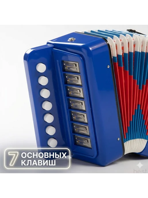 Детский аккордеон для начинающих обучающая портативная музы, вариант, фото 5