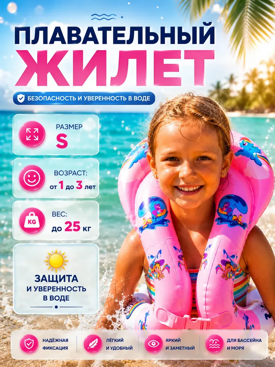 Плавательный жилет детский