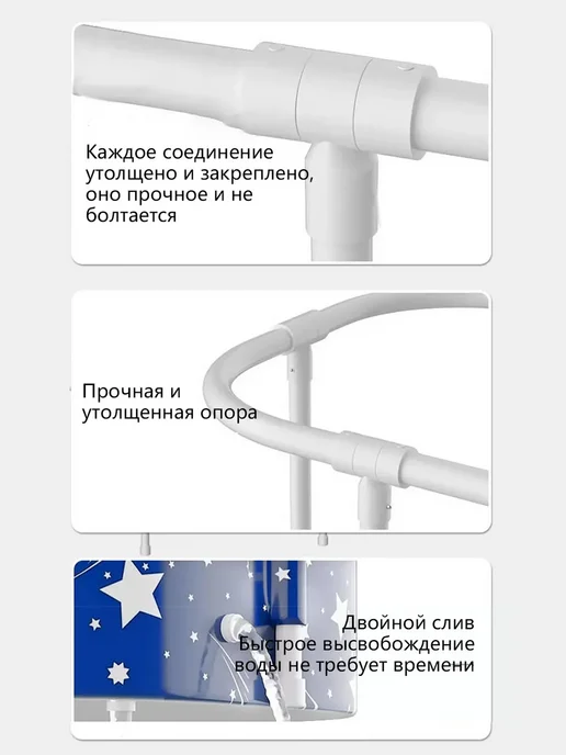 Большая складная ванна для купания детей и взрослых, розовый, фото 3