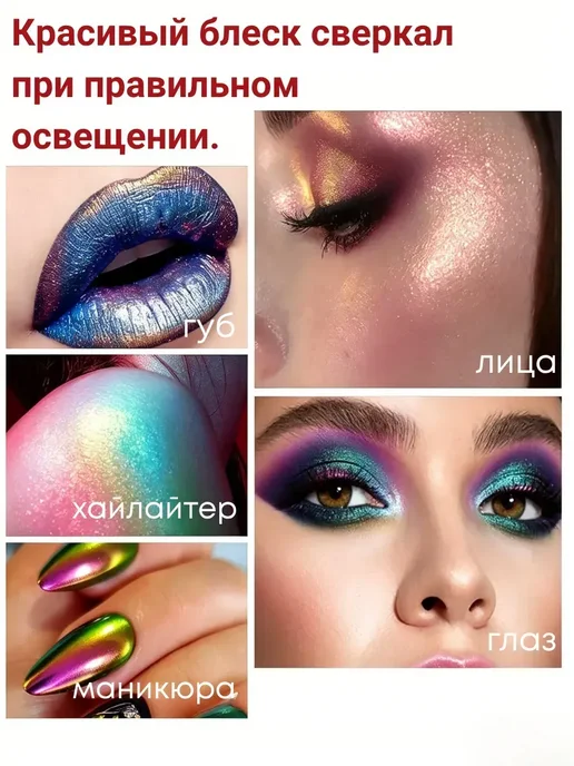 Сияющие Тени Для Век Стойкие Водостойкие, вариант, фото 3
