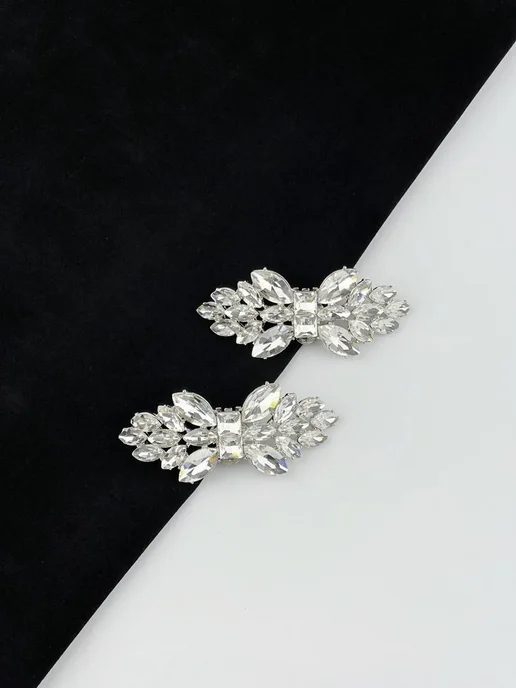 Украшение клипсы для обуви, съемное украшение для одежды, серый, фото 8