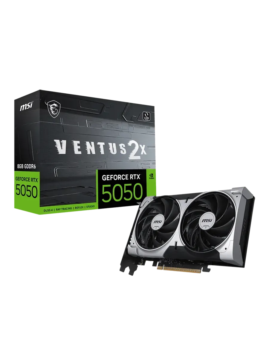 MSI Видеокарта GeForce RTX 5050 VENTUS 2X, 8GB GDDR6