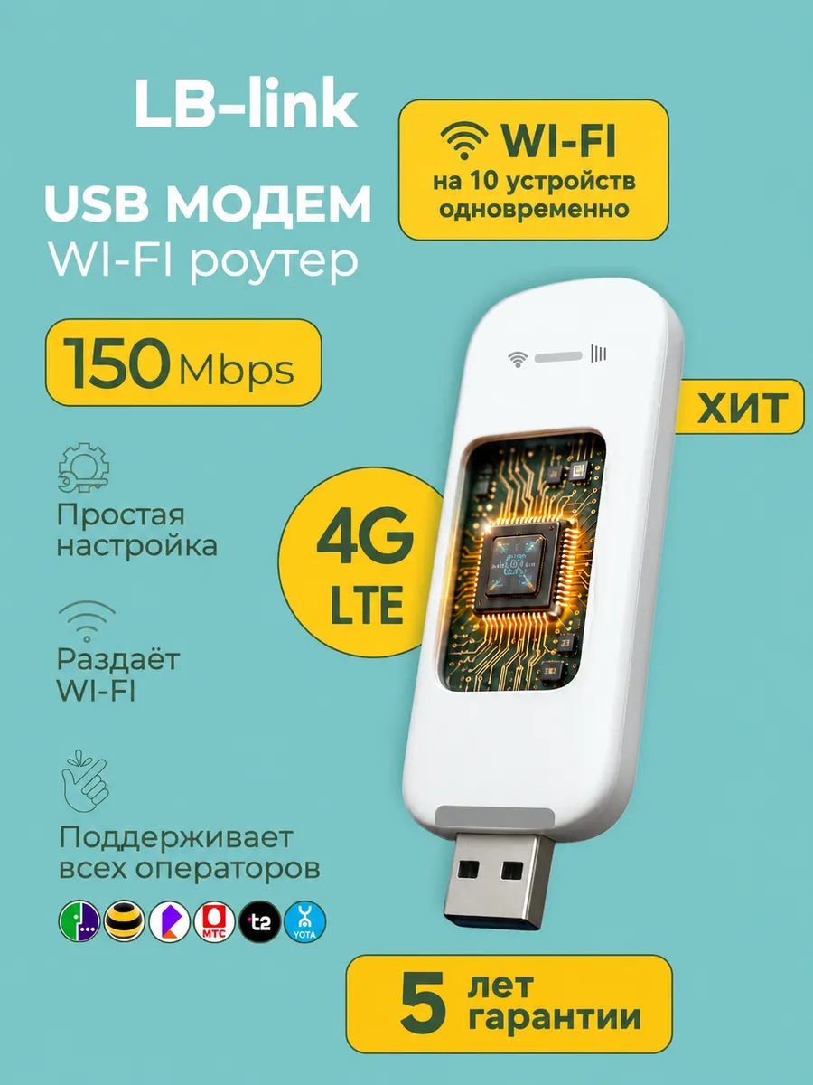 Модем 4G LTE WI-FI