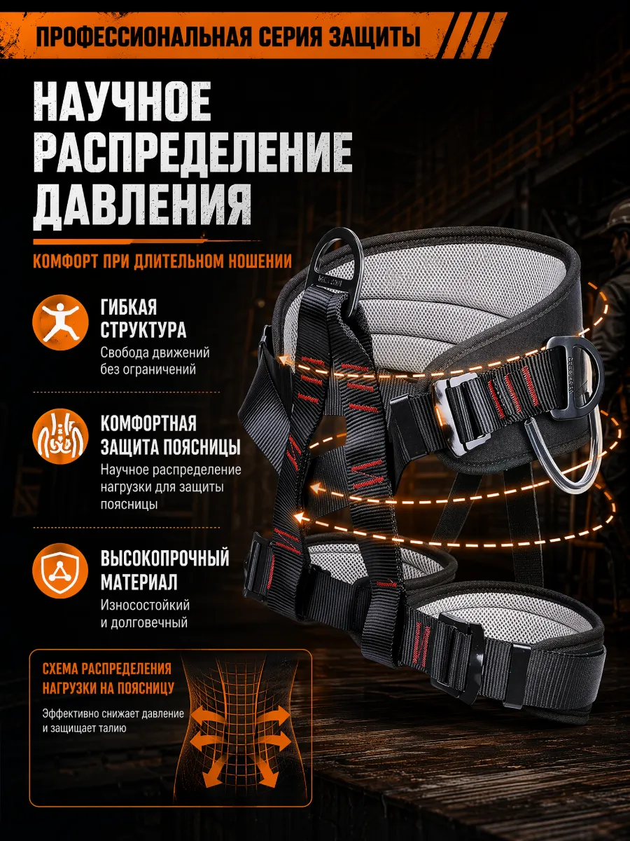 Обвязка альпинистская Страховочная привязь