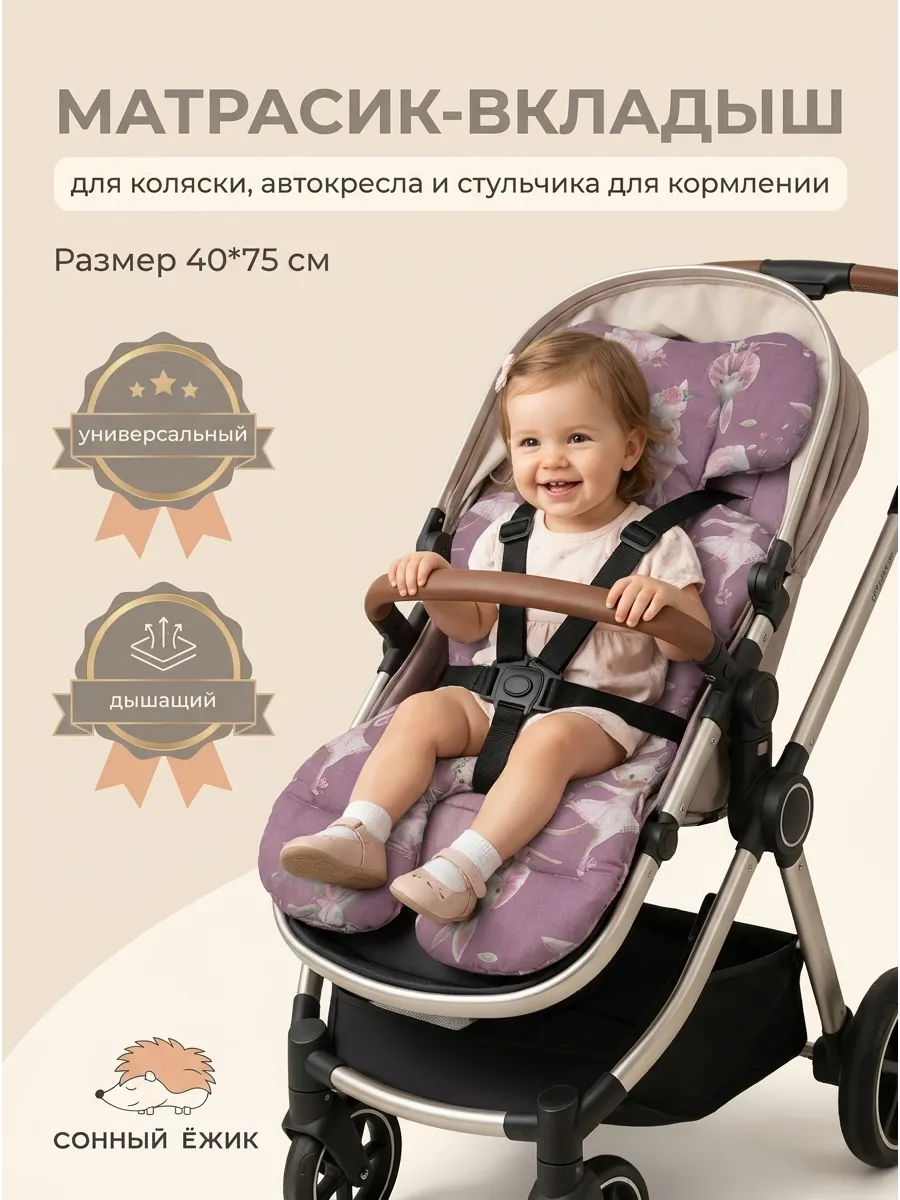 Матрасик в коляску и автокресло