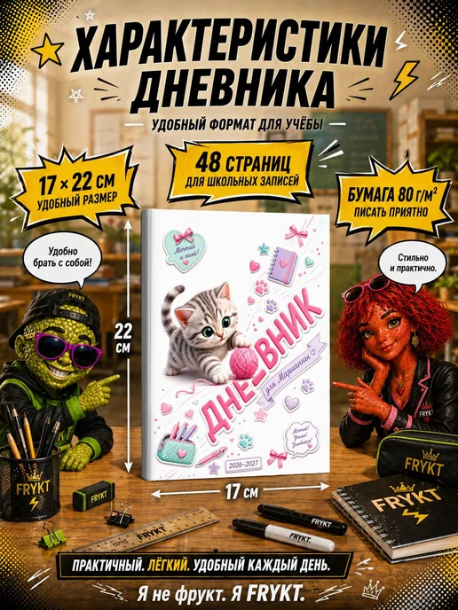 Школьный дневник 1-11 класс Марианна, белый, фото 5