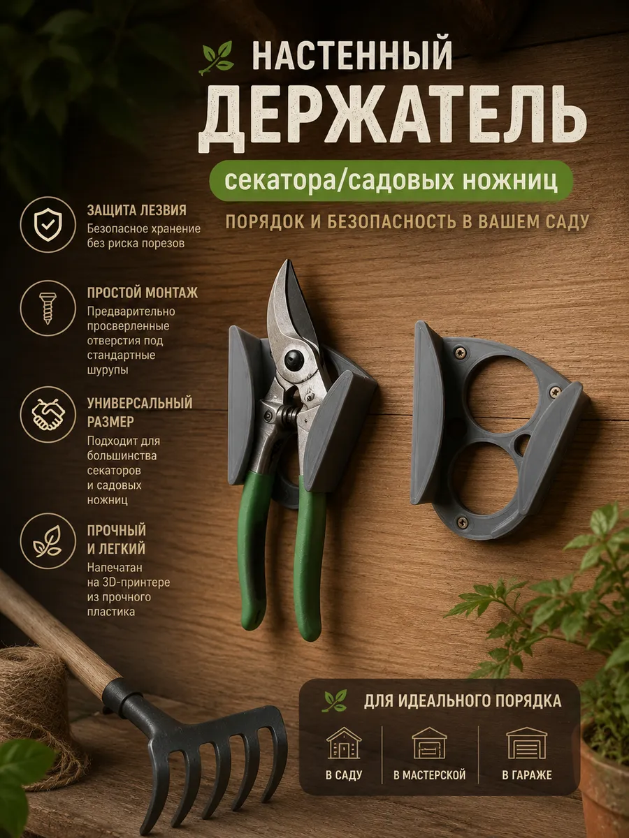 Держатель садовых ножниц секатора 1 шт
