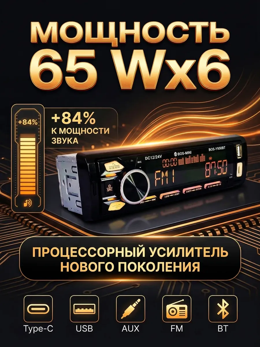 Магнитола для автомобиля с блютузом
