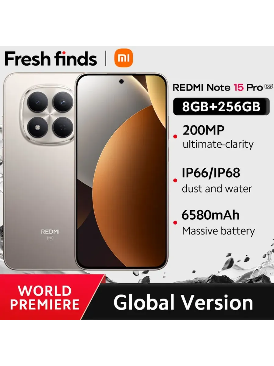 Смартфон Redmi Note 15 Pro 5G, 8 256ГБ, glo