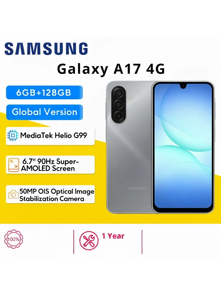 Samsung Смартфон Galaxy A17 4G, 6 128ГБ, global