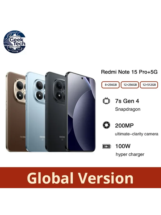 Смартфон Xiaomi Redmi Note 15 Pro Plus 8/256 ГБ, голубой, фото 3