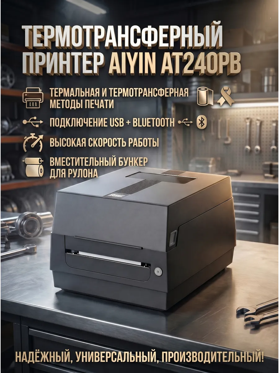 Термотрансферный принтер AT240PB