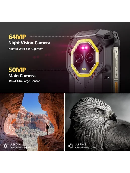 Смартфон Ulefone Armor Mini 20 Pro 16/256 ГБ, цвет не указан, фото 5