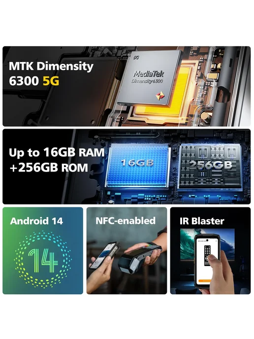 Смартфон Ulefone Armor Mini 20 Pro 16/256 ГБ, цвет не указан, фото 6