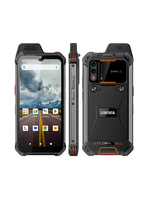 Смартфон UNIWA Ip68 8/128 ГБ, оранжевый, фото 4